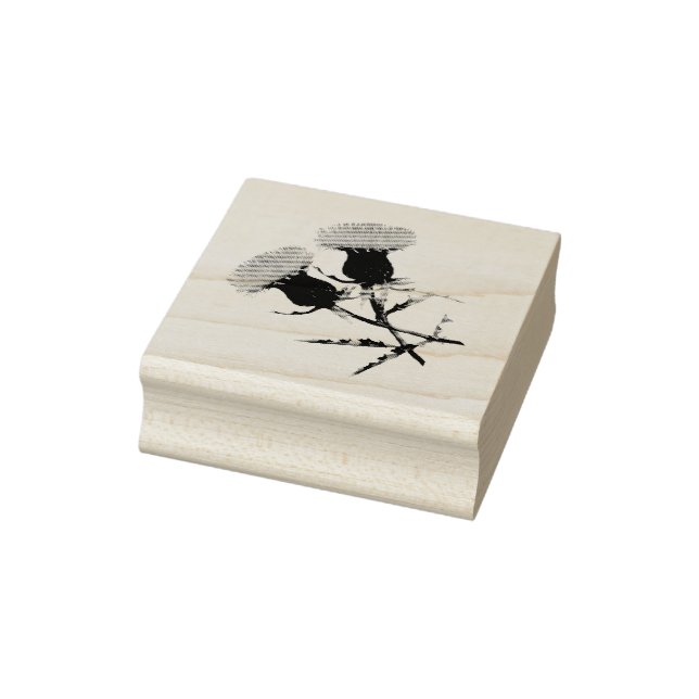 Sello De Caucho Silbato escocés, flor de Escocia (Sello)