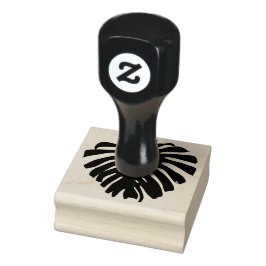 Sello De Caucho Silhouette de hojas de jungla tropical