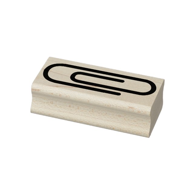 Sello De Caucho Silhouette de Paperclip moderno (Sello)