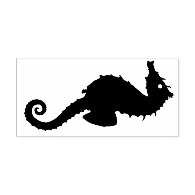 Sello De Caucho Silhouette Seahorse (Impresión)