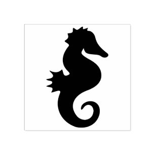 Sello De Caucho Silhouette Seahorse