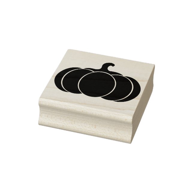 Sello De Caucho Silueta de calabaza de cosecha (Sello)