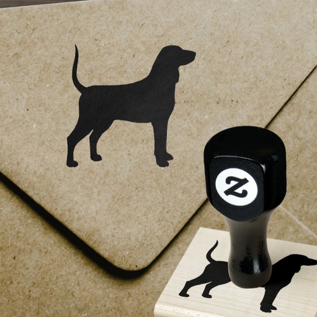 Sello De Caucho Silueta de raza de perro de cola de garrapatas (Subido por el creador)