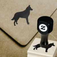 Silueta de raza de perro malinois de Bélgica