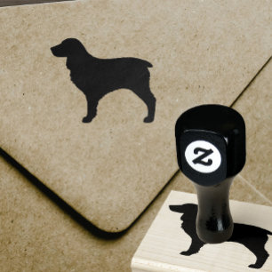 Sello De Caucho Silueta del perro de aguas de Boykin