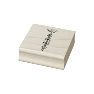 Sello De Caucho Símbolo abstracto (cetro)