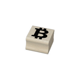 Sello De Caucho Símbolo de Bitcoin,