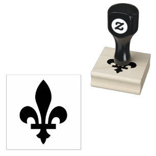 Sello De Caucho Símbolo de Fleur De Lis