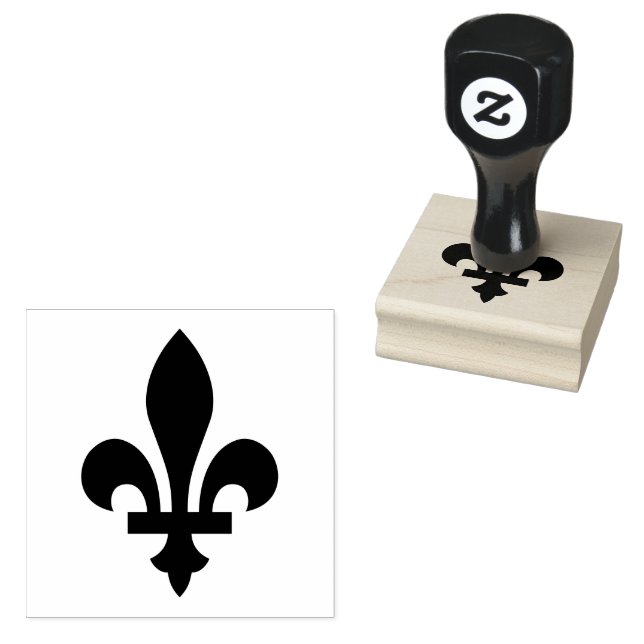 Sello De Caucho Símbolo de Fleur De Lis (Sellado)