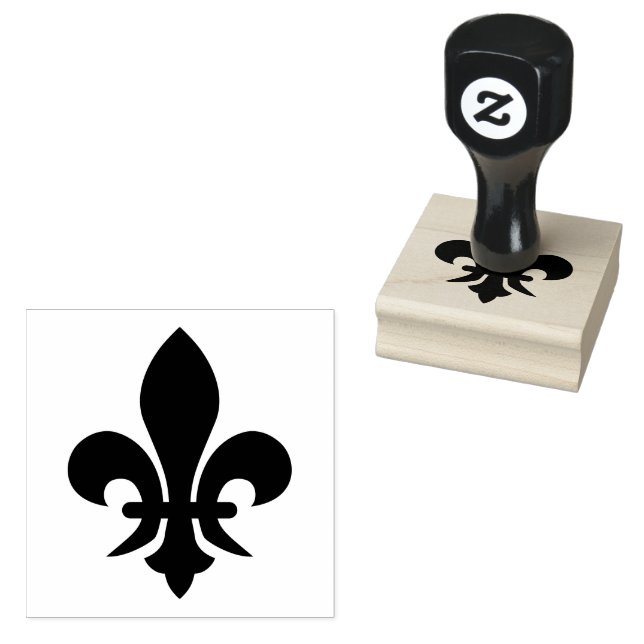 Sello De Caucho Símbolo de Fleur De Lis (Sellado)