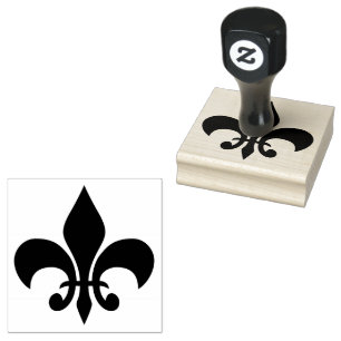 Sello De Caucho Símbolo de Flor de Lis