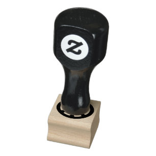 Sello De Caucho Símbolo de Paz Negro
