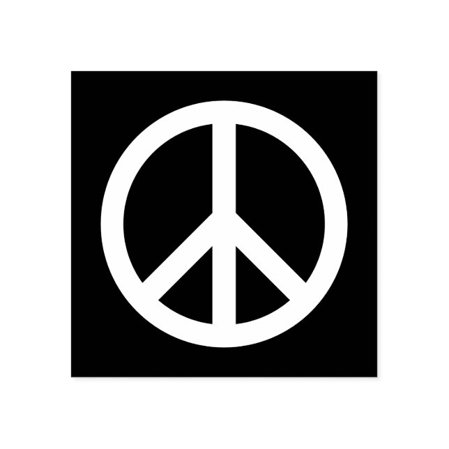 Sello De Caucho Símbolo de PEACE (Impresión)