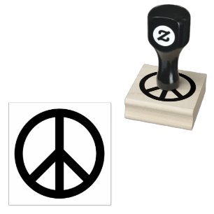 Sello De Caucho Símbolo de PEACE