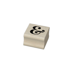 Sello De Caucho Símbolo de signo ampersand elegante