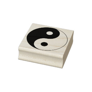 Sello De Caucho Símbolo Espiritual Yin Yang
