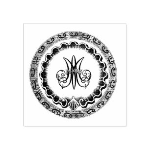 Sello De Caucho Símbolo mariano de la Virgen Santa María