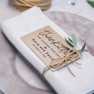Sello De Caucho Simple Boda Gracias