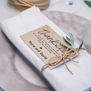 Sello De Caucho Simple Boda Gracias