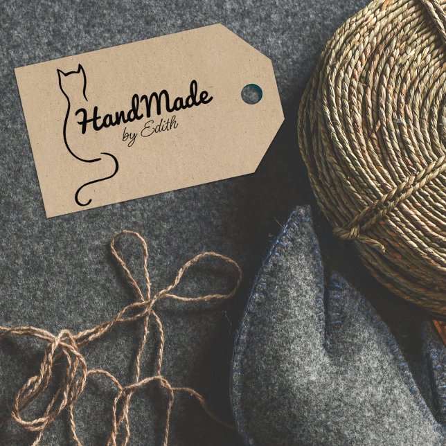 Sello De Caucho Simple Cat Handmade (Subido por el creador)