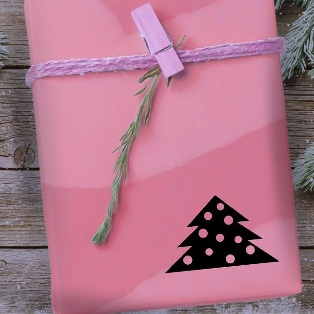 Sello De Caucho Simple Christmas Tree Holiday Decoration  (Subido por el creador)
