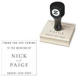 Sello De Caucho Simple Classic Wedding Favor Rubber Stamp