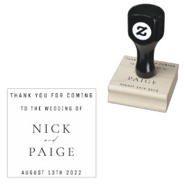 Sello De Caucho Simple Classic Wedding Favor Rubber Stamp
