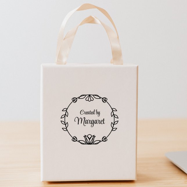 Sello De Caucho Simple Creado Por Nombre Personalizado (Subido por el creador)