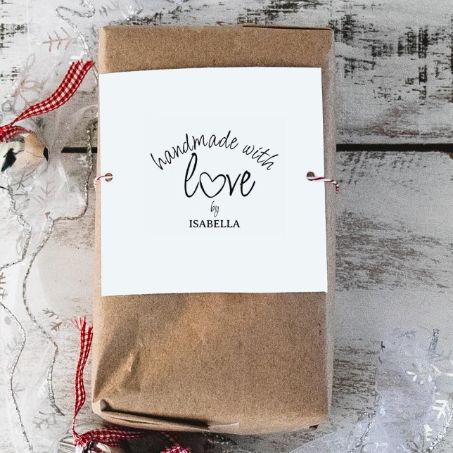 Sello De Caucho Simple hecho a mano con amor, Personalizado (Subido por el creador)