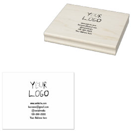 Sello De Caucho simple mínimo añadir su logotipo/diseño aquí texto