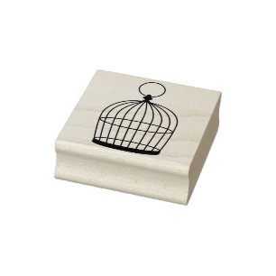Sello de caucho simple para la jaula de aves