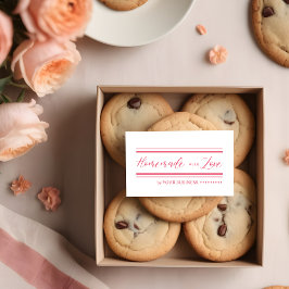 Sello De Caucho Simple Personalized Homemade with Love Caligraphy