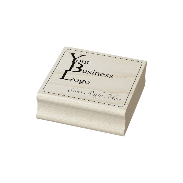 Sello De Caucho Simple Square Black Ink Business Logo Moderno (Sello)