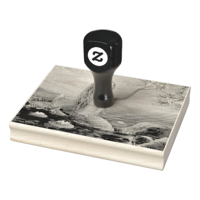 Sello De Caucho sirena de cabello verde (Sello)