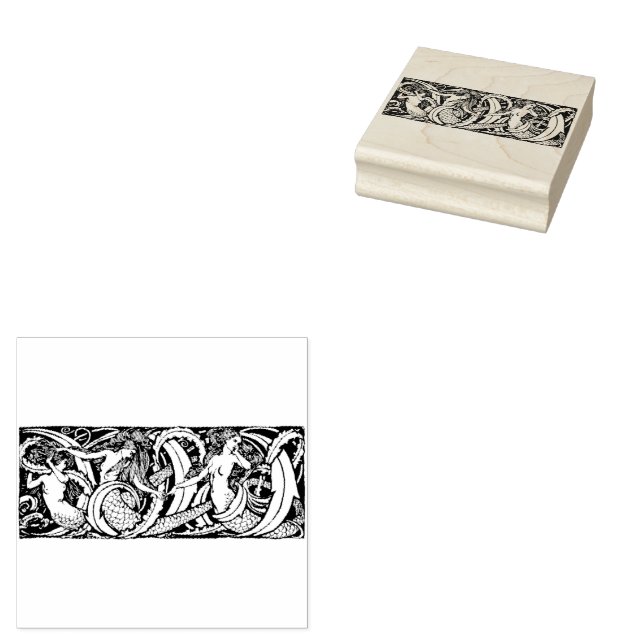 Sello De Caucho Sirenas de escaparate de hadas (Sellado)