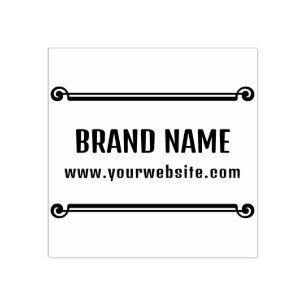 Sello De Caucho Sitio web de marca comercial de negocios de rollo