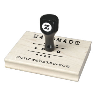 Sello De Caucho Sitio Web Hecho a Mano Logotipo Personalizado para