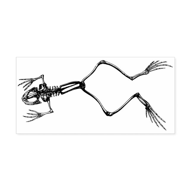 Sello De Caucho Skeleton de rana (Impresión)