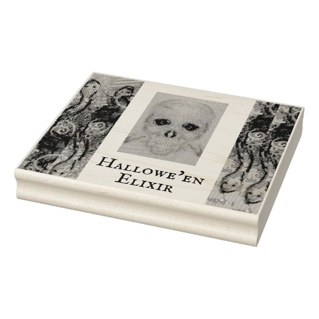 Sello De Caucho Skeleton Halloween Muerte Maureen Girard Pla (Sello)