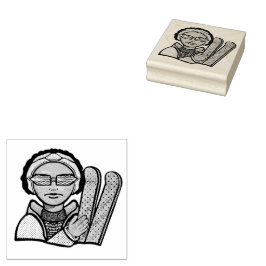 Sello De Caucho Skiing winter