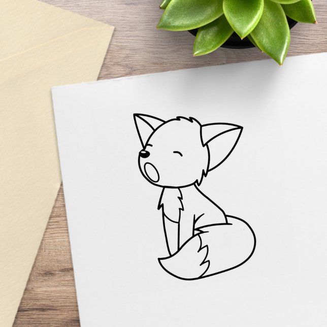 Sello De Caucho Sleepy Little Fox Color Me (Subido por el creador)