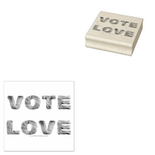 Sello De Caucho SlipperyJoe voto amor igualdad pelaje de colores d