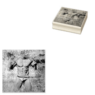 Sello De Caucho SlipperyJoe's hombre adulto muy musculoso sin cami