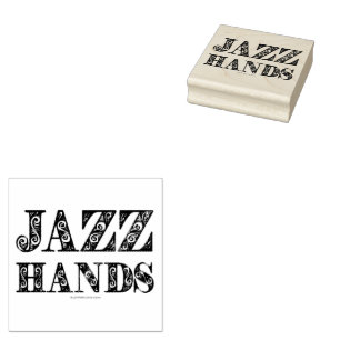 Sello De Caucho SlipperyJoe's musical de Broadway Jazz Hands queer