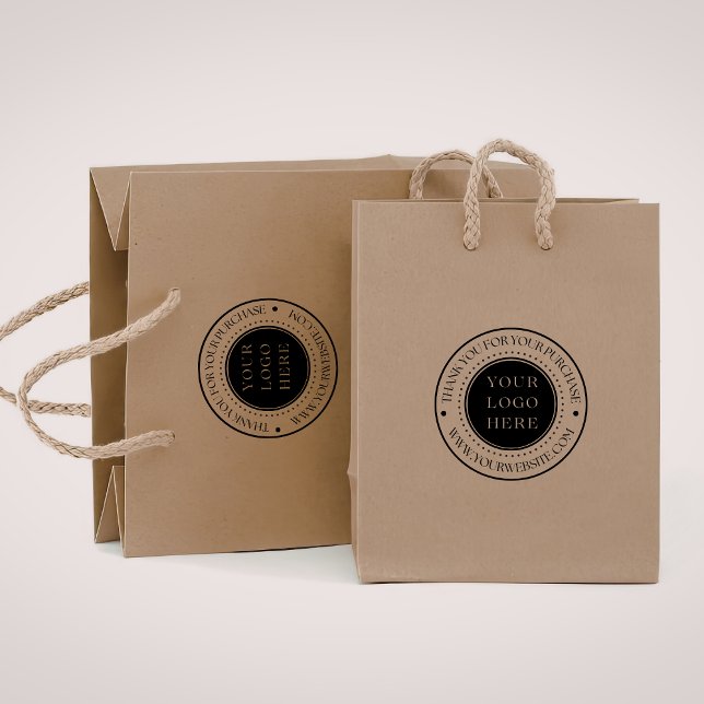 Sello De Caucho Small Business Custom Wood Art Stamp with Logo (Business stamp)