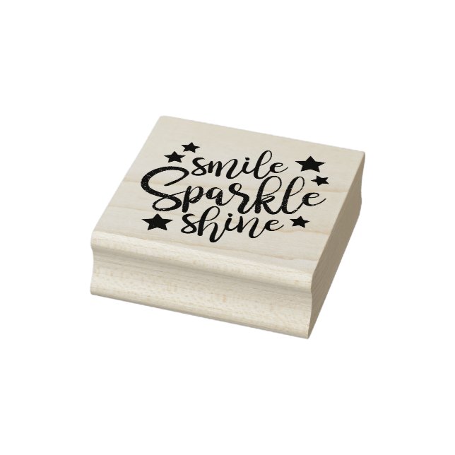 Sello De Caucho Smile Sparkle Shine (Sello)