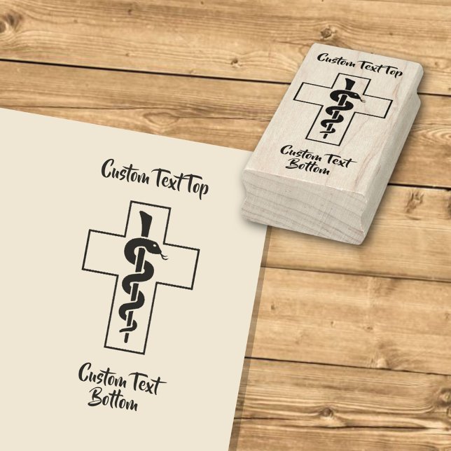 Sello De Caucho Snake on Cross (Subido por el creador)