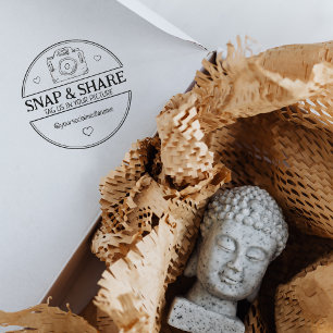 Sello De Caucho Snap and Share, paquete de medios sociales empresa