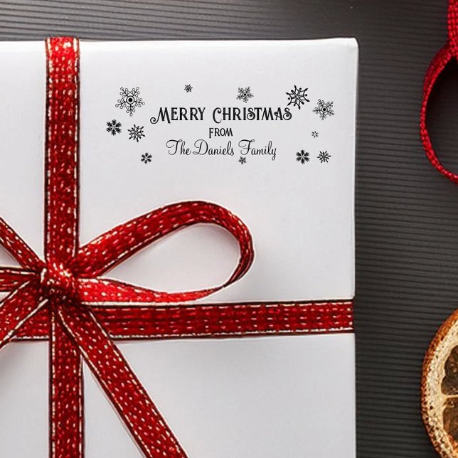 Sello De Caucho Snowflake Navidades personalizados (Subido por el creador)