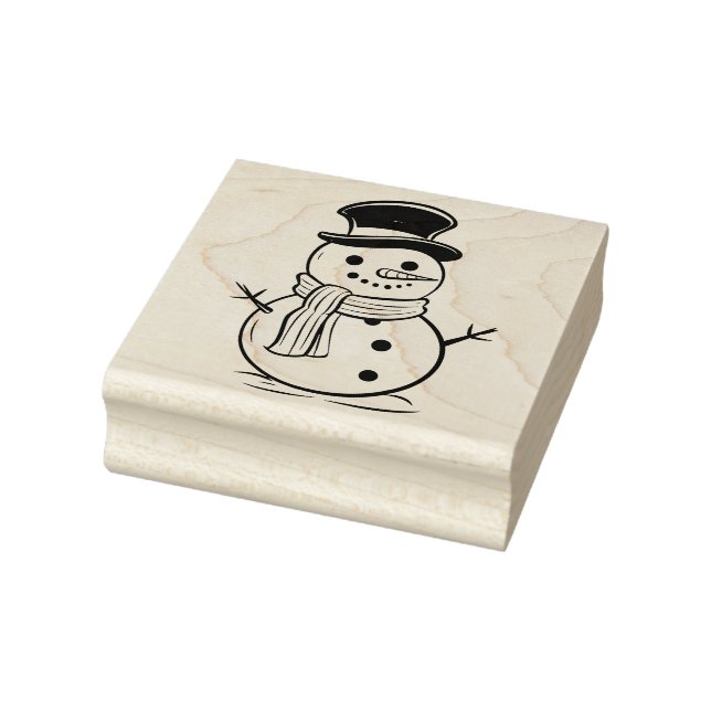 Sello De Caucho Snowman 1 (Sello)